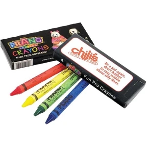Prang Fun Pro - Box Of Four Crayons Made From Soybean Oil, Certified Non-toxic