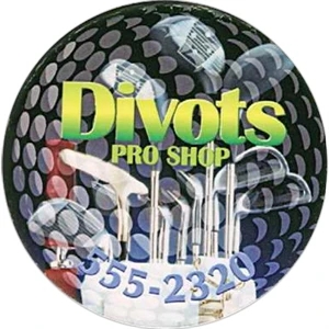 Circle - Stock Shape Magnet, Approximately .025 Thick, Full Color Digital