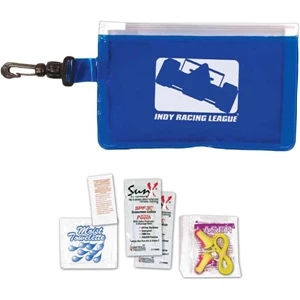 Clip 'n Go - Race Kit Includes Bag, Earplugs, Sunscreen Packets, Towelette And Ointment Packet