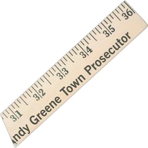 Natural Finish Yardstick With English Scale, Actual Size 5/32" X 1 1/8" X 36"