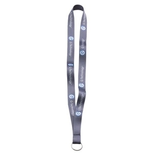 3/4" X 16" - Polyester Dye-sublimated Sewn Lanyard With Black Split-ring