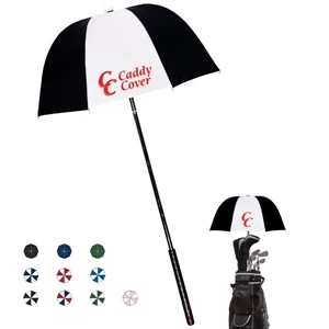 Golf Caddy Cover With Built In Spring On The Shaft And Rubber Handle; 32" Arc Size