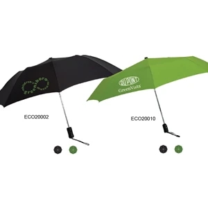 Natural Eco Friendly Umbrella With Shredded Wood Handle & A Matching Sleeve; 44" Arc