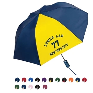 Pakman Automatic Open Nylon Umbrella With Steel Wind Resistant Frame; 43" Arc