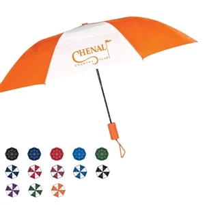 Raindrop Auto Open Umbrella With A Wind Resistant Frame And Vented Canopy; 43" Arc
