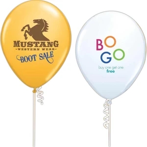 Qualatex (r) - 11" - Standard Color Latex Balloon With Multi-color Print