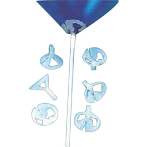 Maxi - 24" White Stick For Use With 16" Air Filled Outdoor Display Or Microfoil Balloons