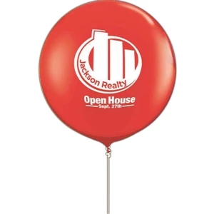 Qualatex (r) - Round Giant Biodegradable Latex Balloon In Standard Colors, 36"