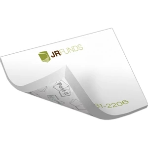 Post-it (r) Brand - Custom Printed Note Pad, 2 3/4" X 3", 25 Sheets, 4 Color