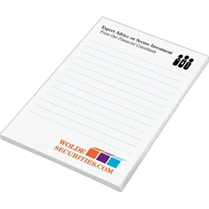 Post-it (r) Brand - Notes - 4" X 6", 25 Sheets, 1 Color - Custom Printed Notepads