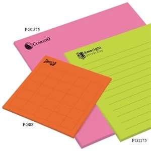 Post-it (r) Brand - Notes - 8" X 8", 20 Sheets, 1 Color - Custom Printed Big Pad