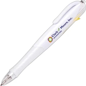 Post-it (r) Brand - Retractable Ballpoint Pen With Integrated Flag Dispenser, 2 Colors
