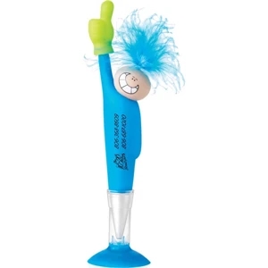 Goofy Handz - Ballpoint Pen With Feather Hair, Funny Face, And Giving A "thumbs Up"