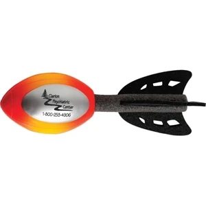 Funky - Orange - Foam Flyer Made Out Of Soft, Squeezable Material. 6 1/2" X 2"