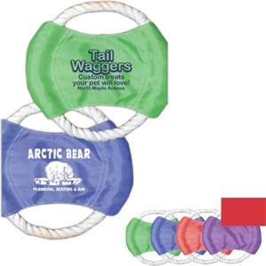 Rope Disk Tug Toy Is Constructed Of Tough Rope And Nylon For Durability