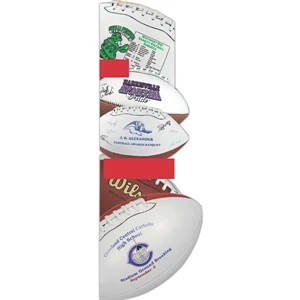 Mid Size Synthetic Leather Signature Football With White Autograph Panels