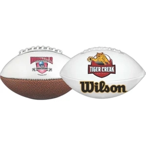 Wilson (r) - Full Size Signature Football With White Autograph Panels And Full Color Process