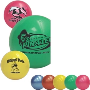 High Quality Soft Vinyl Play Ball, 4" Features A Re-inflatable Athletic Valve