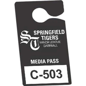 Not Numbered .035" White Recyclable Plastic - 3 1/2" X 6" - Durable Plastic Hanging Parking Permit