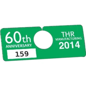 Full Color Front - 2" X 5" - Temporary Hanging Parking Permit For Short-term Or Single Use Events