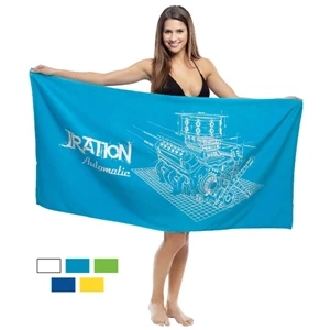Specialty Printed-colors - Promotional Weight 28" X 58" Velour Beach Towel
