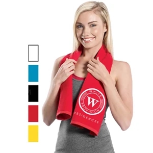 Specialty Printed-colors - Premium Terry Velour Fitness Towel, 12" X 44"