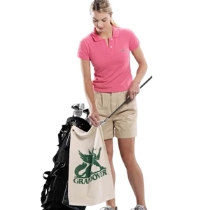 Printed - Trifold Hook & Grommet - Organic Turkish Cotton Terry Golf Towel