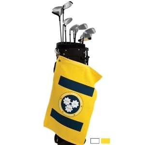 Printed-colors - Made In Usa Brushed Terry Velour Golf Towel, 2.5 Lbs/doz, 15" X 25"