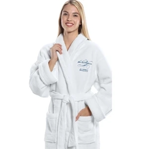 Tahoe - Shawl Collar Robe, One Size. Made Of 100% Microfiber Polyester Fleece