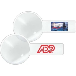 Two Or More Color Imprint - Classic Style Magnifier In Flat Flexible Design