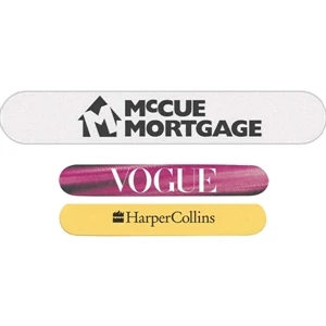 Two Or More Color Imprint - Mini Emery Board, Classic Design For All Occasions