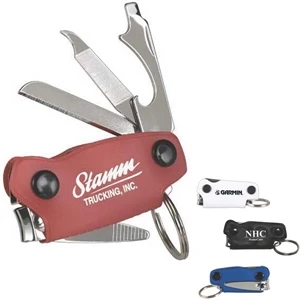 Maverick - Multi-tool Key Ring, Includes Nail Clipper, Knife, Bottle Opener, File, Screwdriver