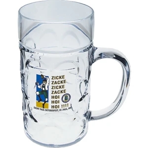 1/2 Liter Heavy Plastic German Beer Mug with Handle