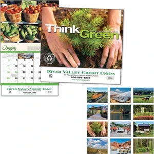 Think Green (tm) - Thirteen Month Appointment Calendar With Photos And Tips
