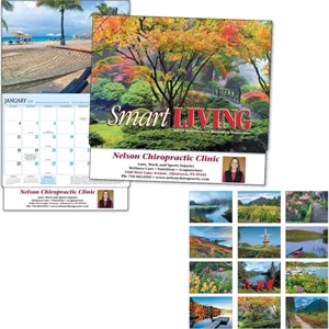 Smart Living - Thirteen Month Appointment Calendar With Scenic Photos And Health And Wellness Tips