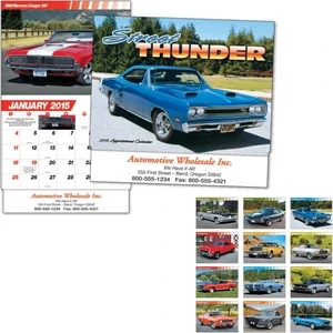 Street Thunder - Thirteen Month Appointment Calendar With Muscle Car Images