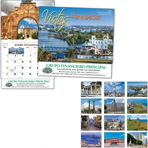 Thirteen Month Bilingual Appointment Calendar With Images Of Central America