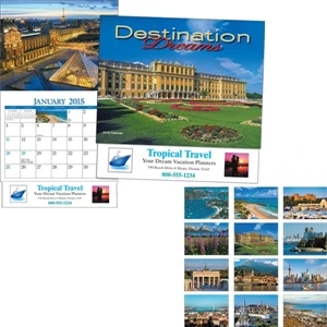Miniatureline (tm) Destination Dreams (r) - Thirteen Month Miniature Calendar With Images Of Scenic Destinations