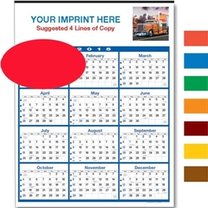 Bizbuilder - Handy Yearly Business Planner Calendar With Easy-to-read Date Blocks