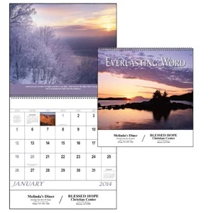 Everlasting Word - Spiral, 2015 13-month Calendar With Verses From The Bible