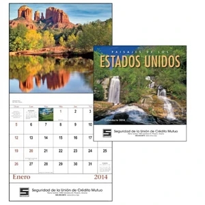 Paisajes Do Los Estados Unidos - Stapled, Spanish Version 13-month Scenic 2015 Calendar