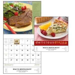 Stapled, 13-month 2015 Calendar With Recipes And Photos Of Delicious Dining