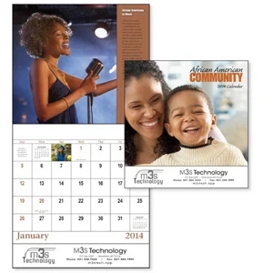 Stapled, 13-month 2015 Calendar With Accomplishments Of African-americans