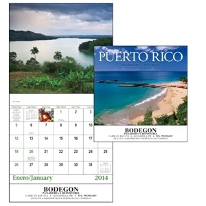 Puerto Rico - Stapled 13-month Scenic 2015 Calendar With Images Of Puerto Rico