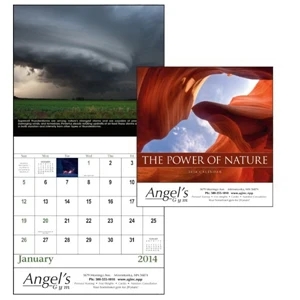 Stapled, 13-month Scenic 2015 Calendar With Dynamic Images To Grab Attention!