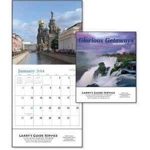 2015 Mini, 12-month Calendar With Captivating Photos Of Vacation Destinations