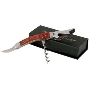 Vineyard - Corkscrew With Stainless Steel Bottle Opener And Foil Cutting Blade