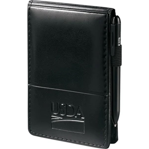 Windsor Reflections - Jotter With 3" X 4.75" Unlined Writing Pad And Pockets For Business Cards