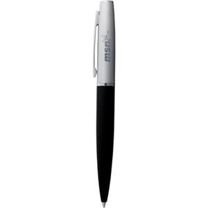 Drake - Black Color, Twist Action Ballpoint Pen With Brass Barrel And Black Ink Cartridge