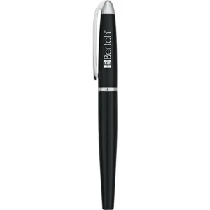 Metro (r) - Roller Ball Pen With Brass Cap And Barrel, And A Spring Action Clip, Black Ink